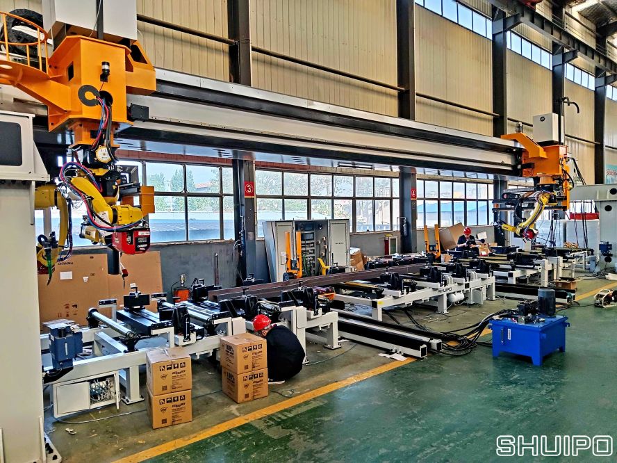 左右大梁機器人焊接工作站 左右大梁機器人焊接工作站